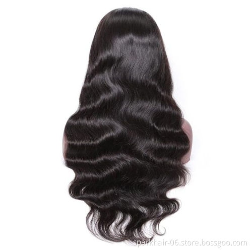 cheap Body wave full lace wig human hair,100% indian grey human hair half wig for black women,peruvian full lace human hair wig